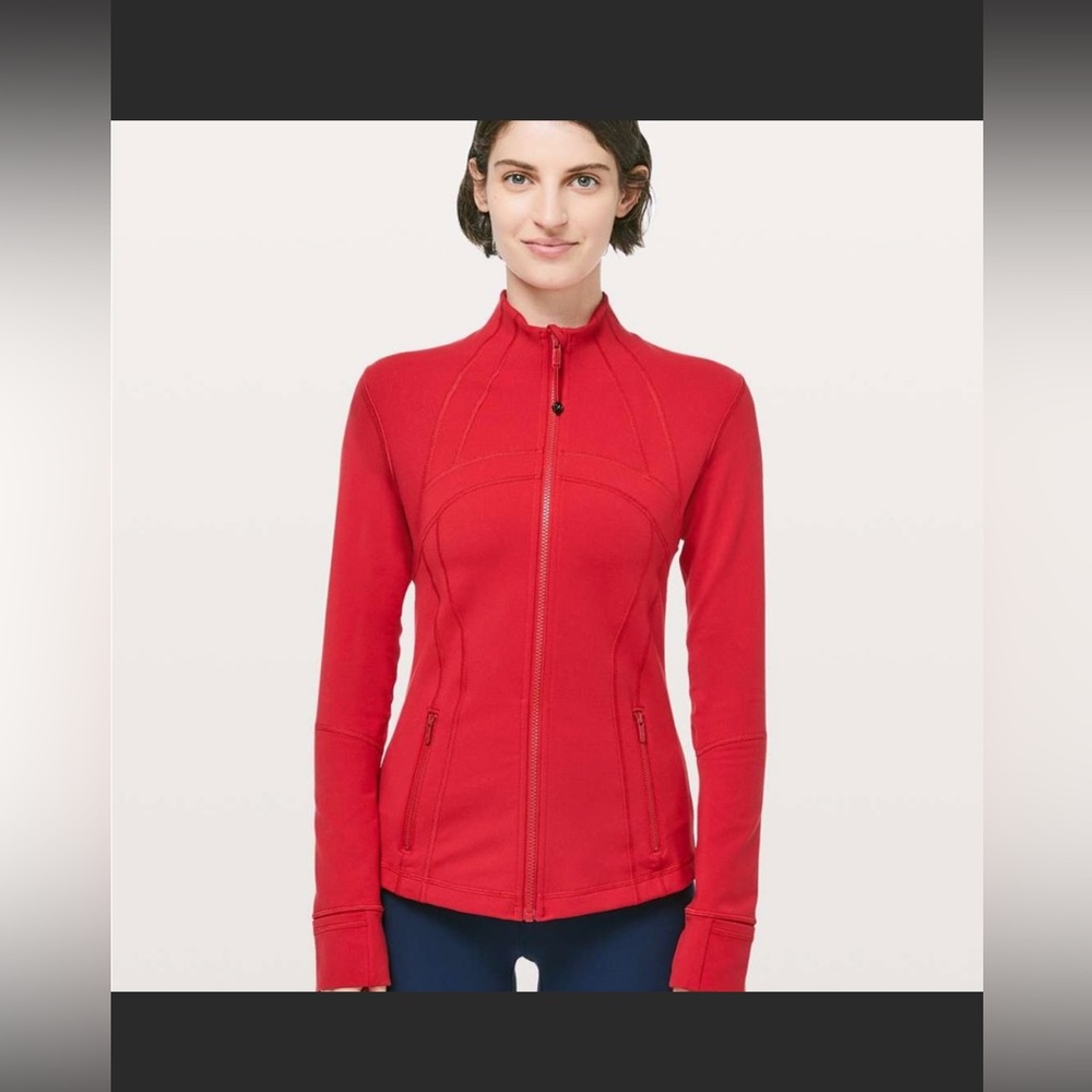 lululemon athletica Red Full-Zip Utility Jacket